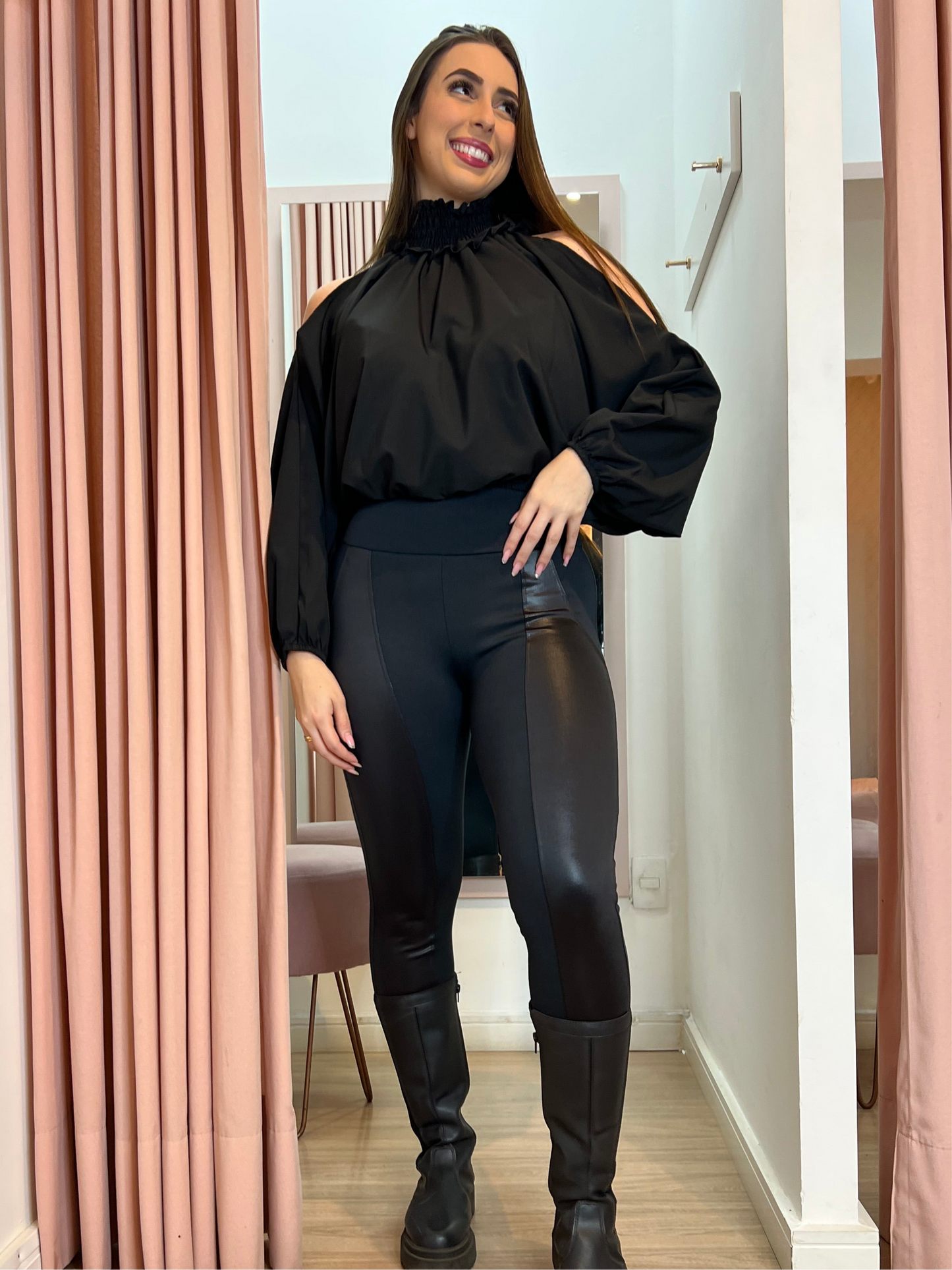 Calça flanelada