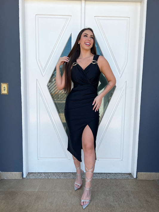Vestido mídi Prada