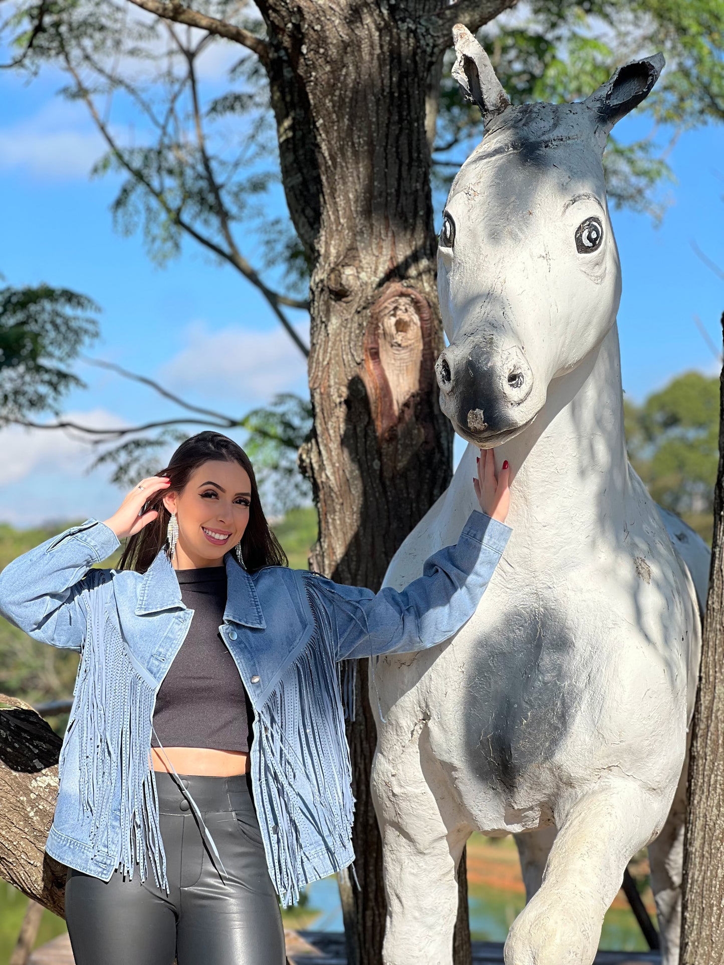 Cropped manga longa