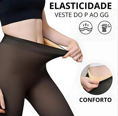 Meia calça translúcida