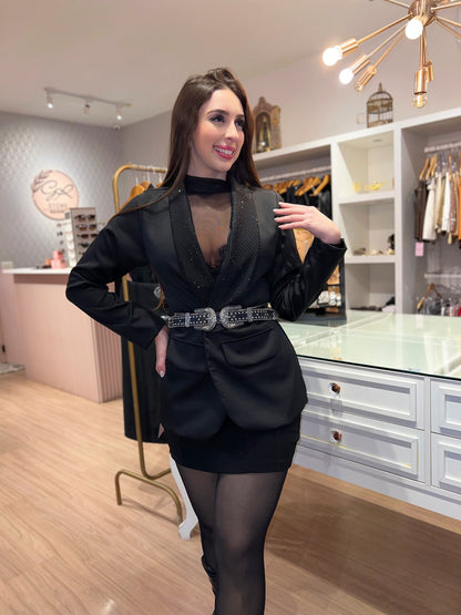 Blazer alfaiataria brilho
