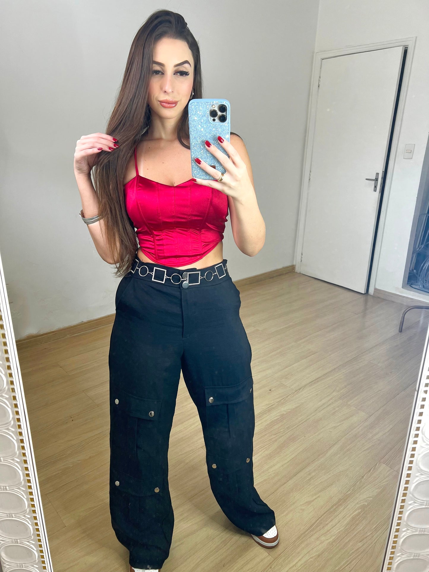 Calça cargo preta