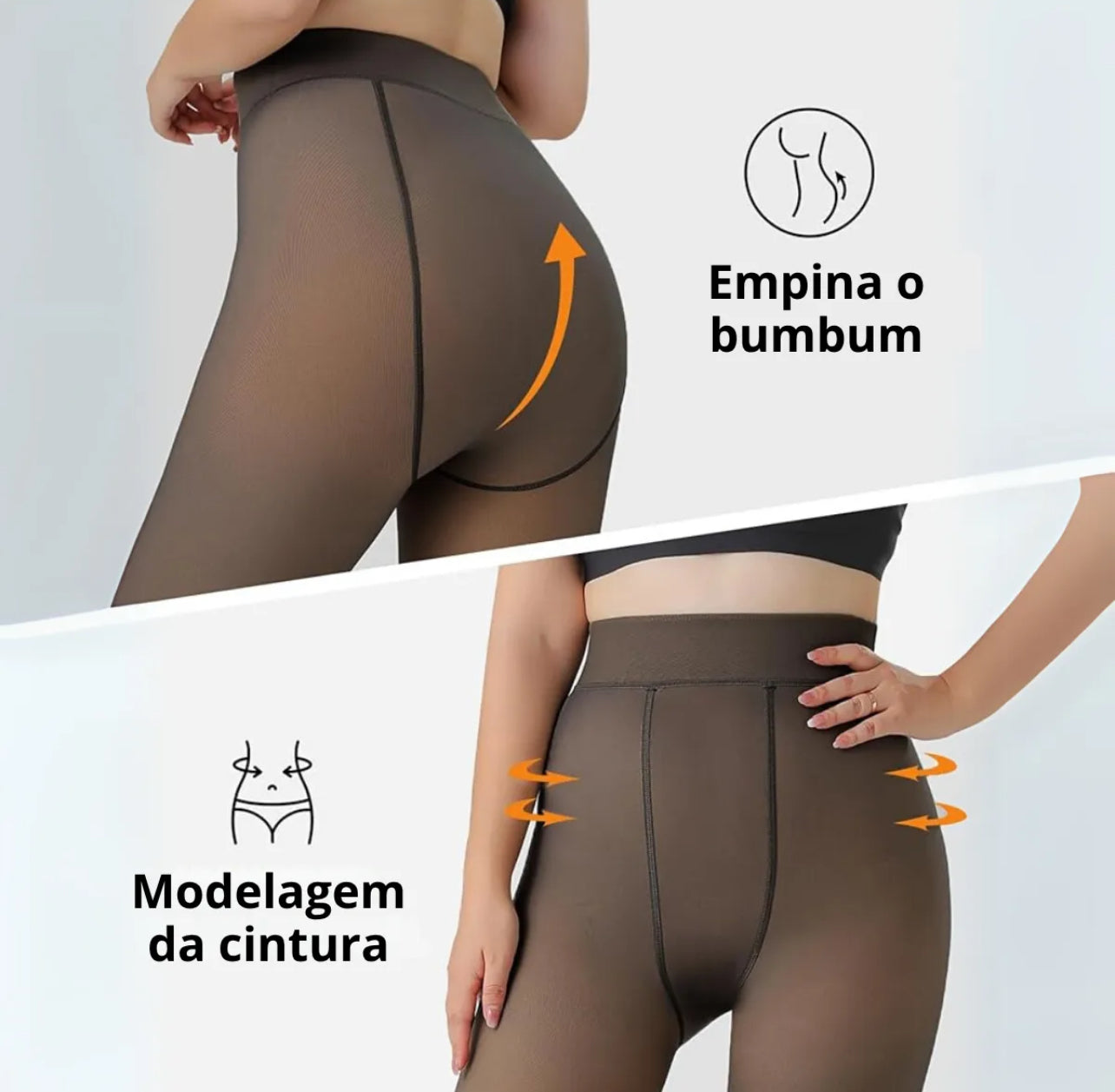 Meia calça translúcida