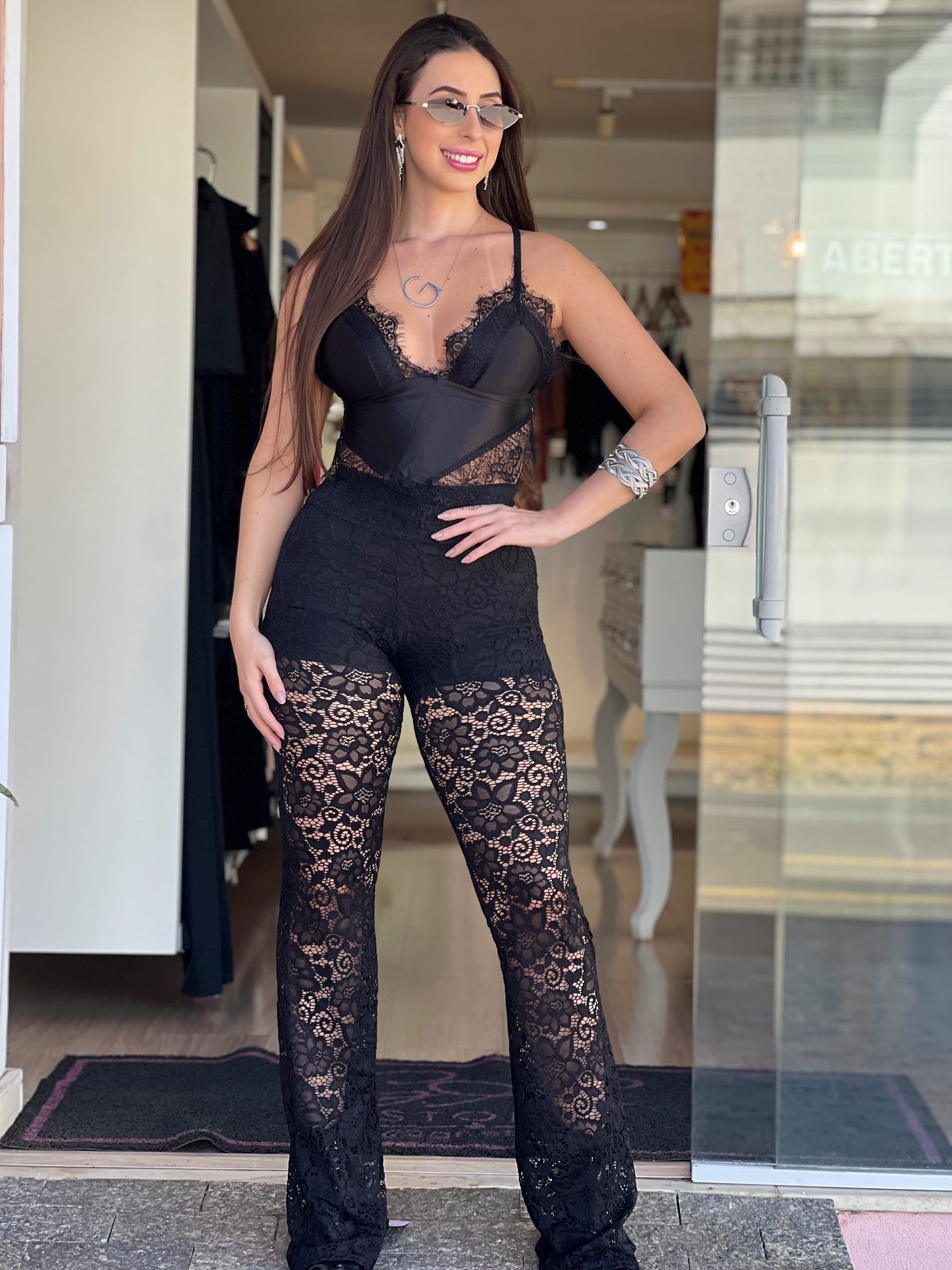 Calça renda