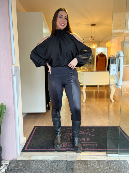 Calça flanelada