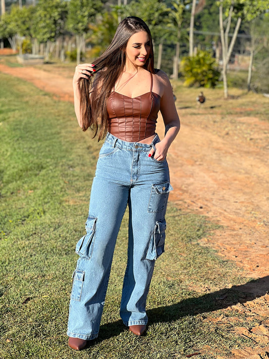 Calça jeans Wide leg
