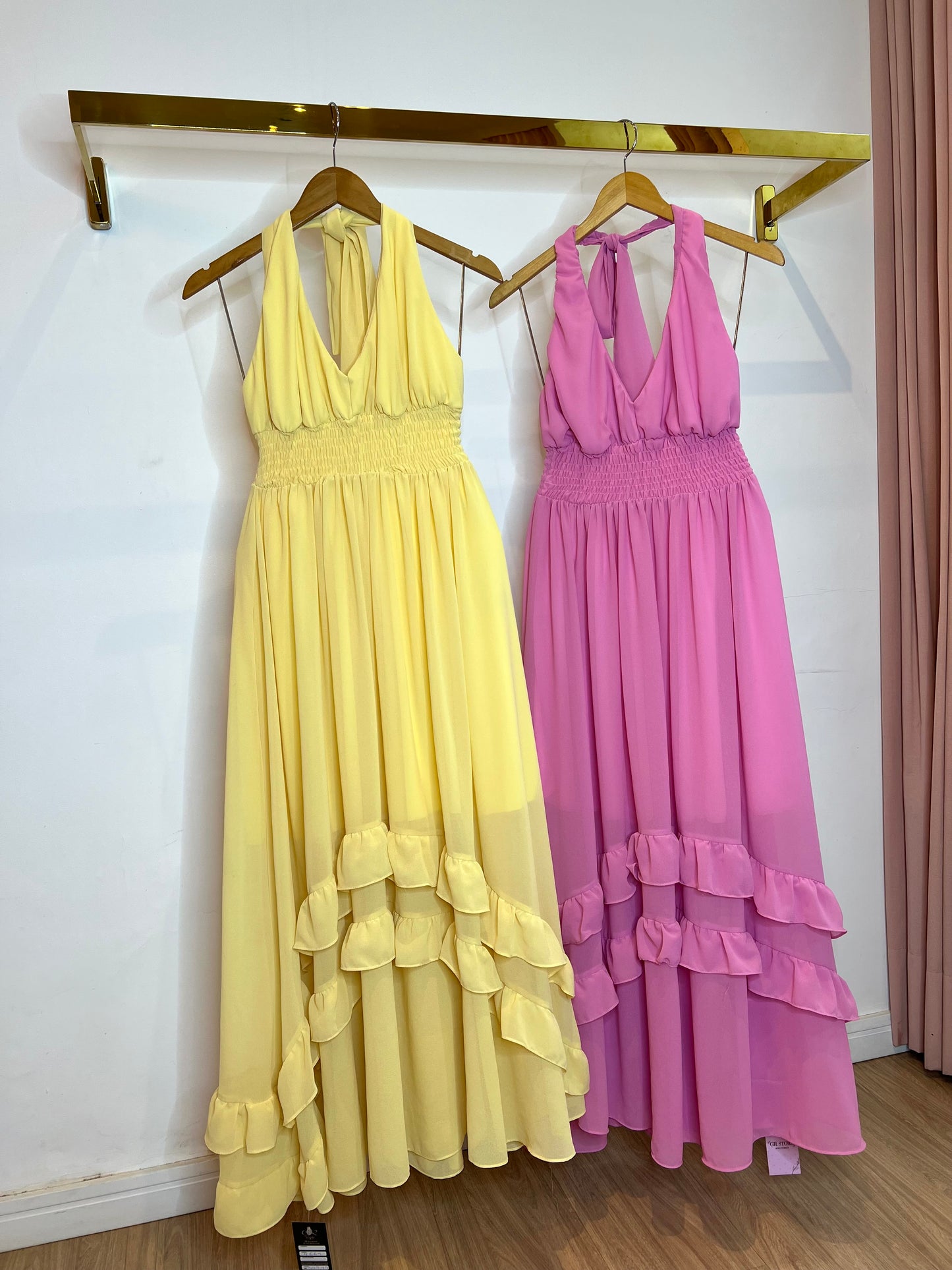 Vestido longo tule elegante