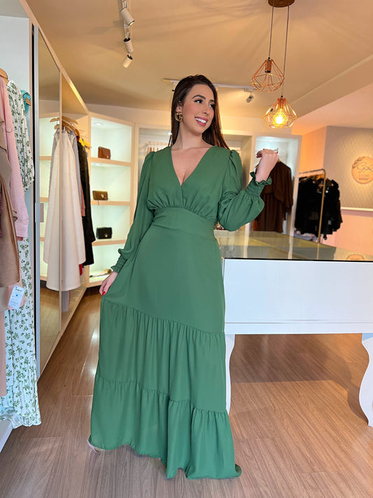 Vestido longo tule