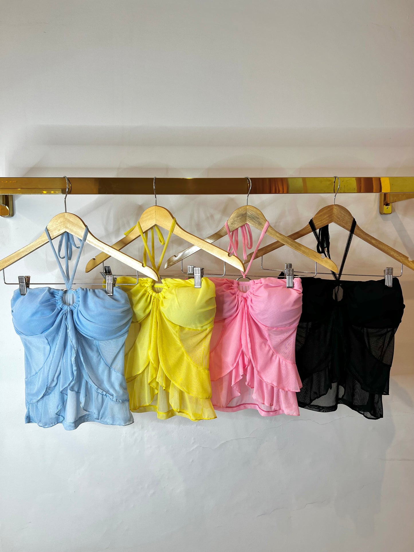 Blusa/Cropped tule