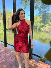 Carregar imagem no visualizador da galeria, Vestido paetê vermelho
