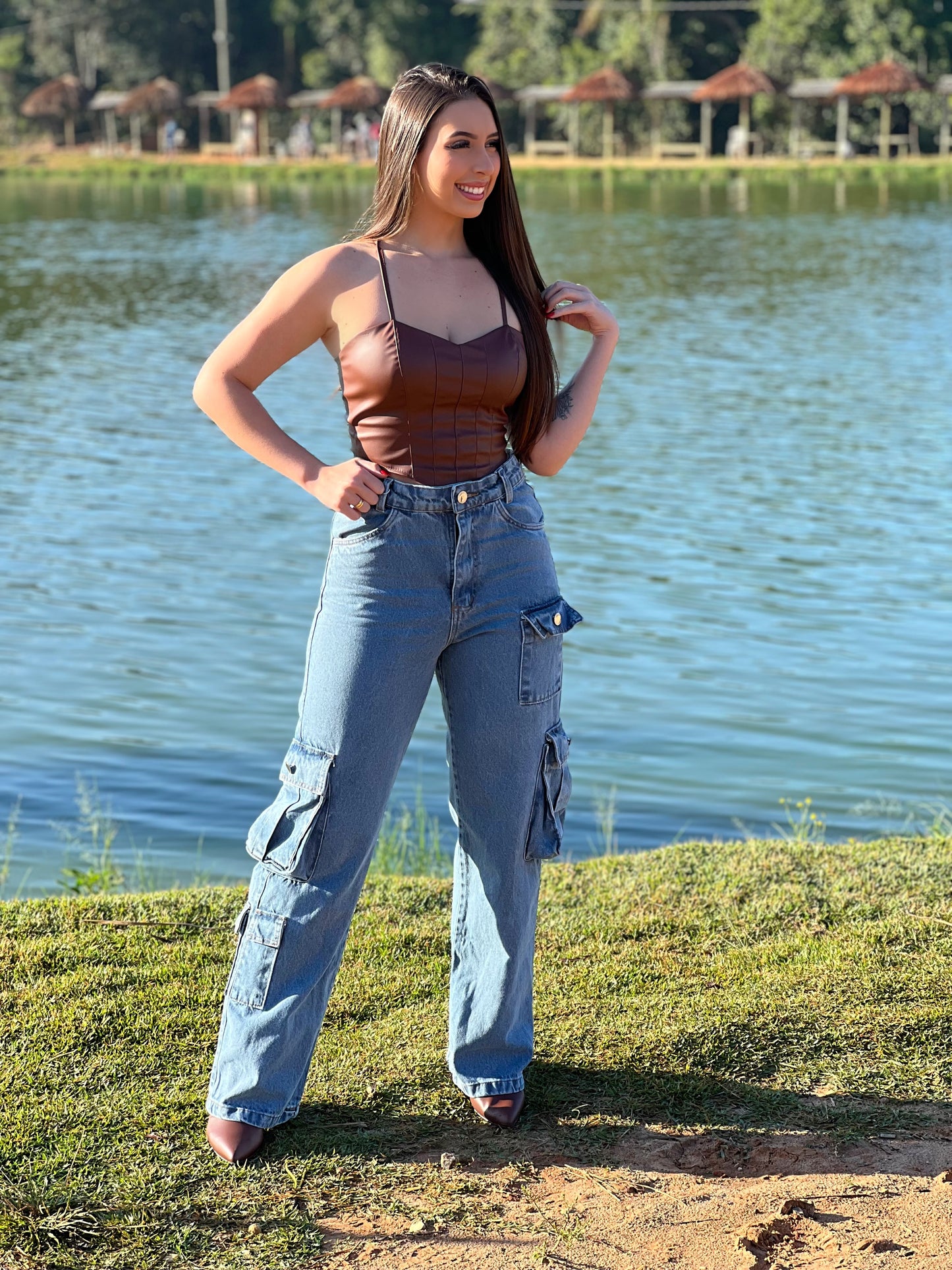 Calça jeans Wide leg