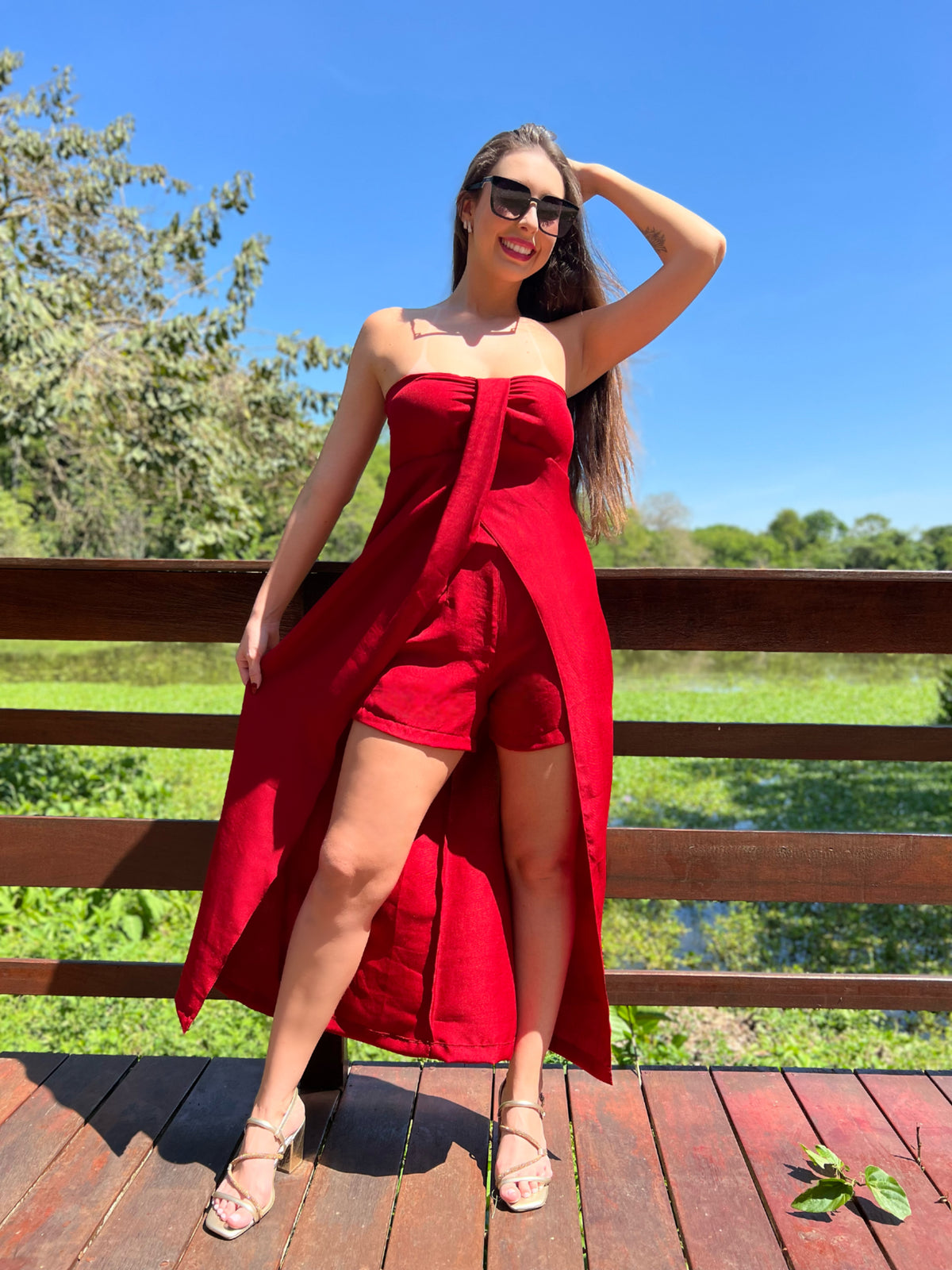 Conjunto shorts + blusa