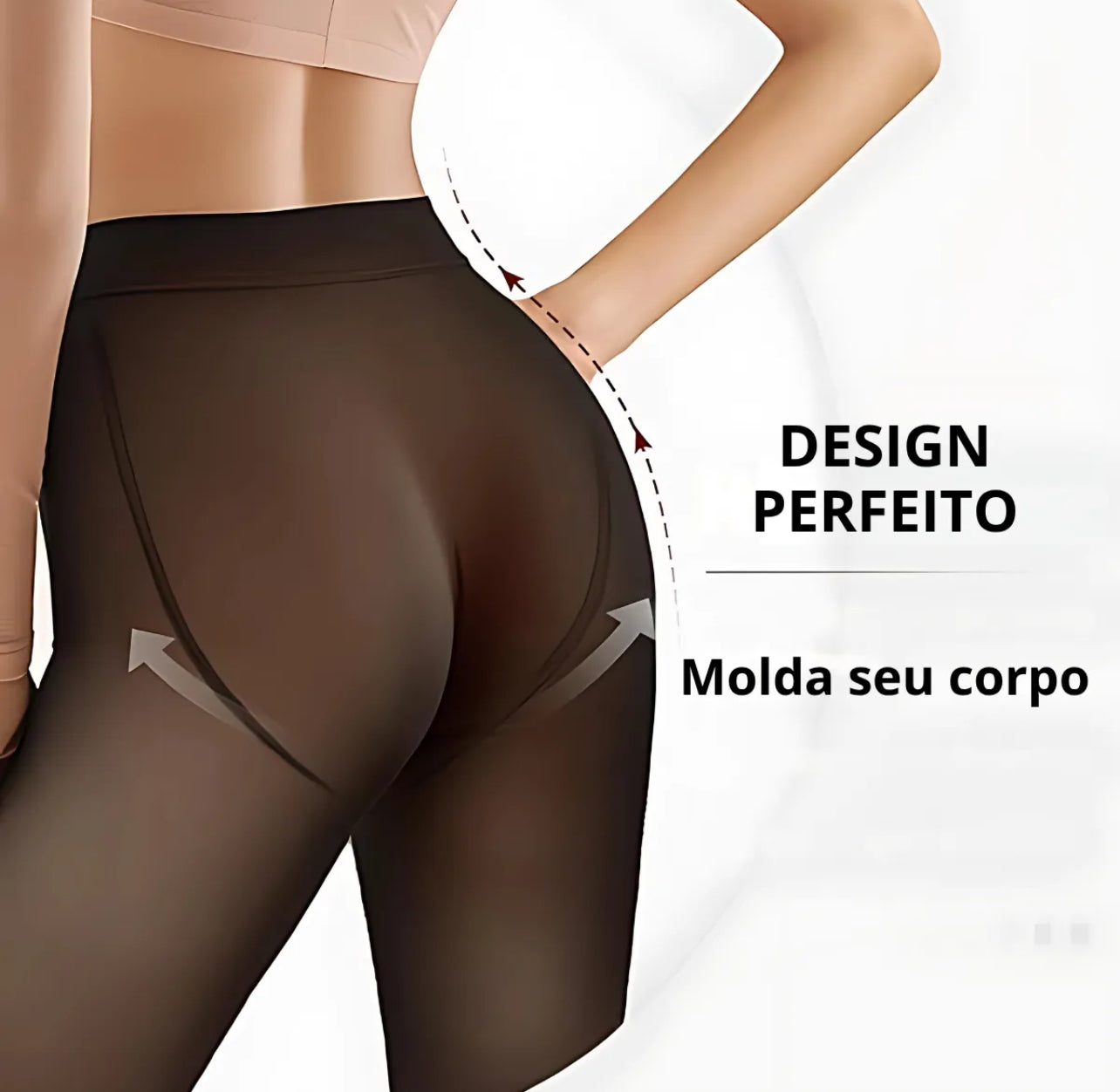 Meia calça translúcida