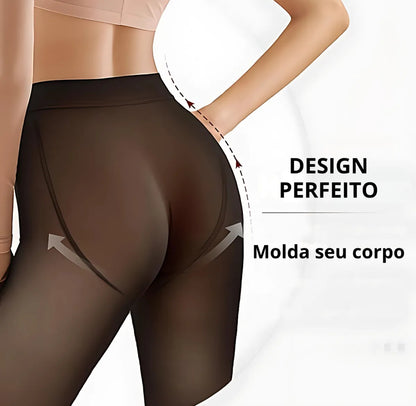 Meia calça translúcida